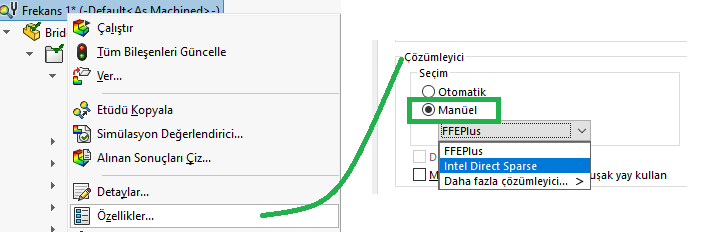 solidworks simulation frekans