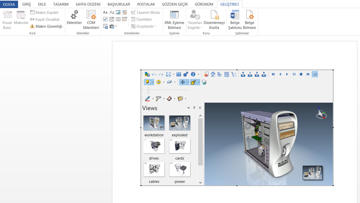 solidworks composer projelerini aktarma