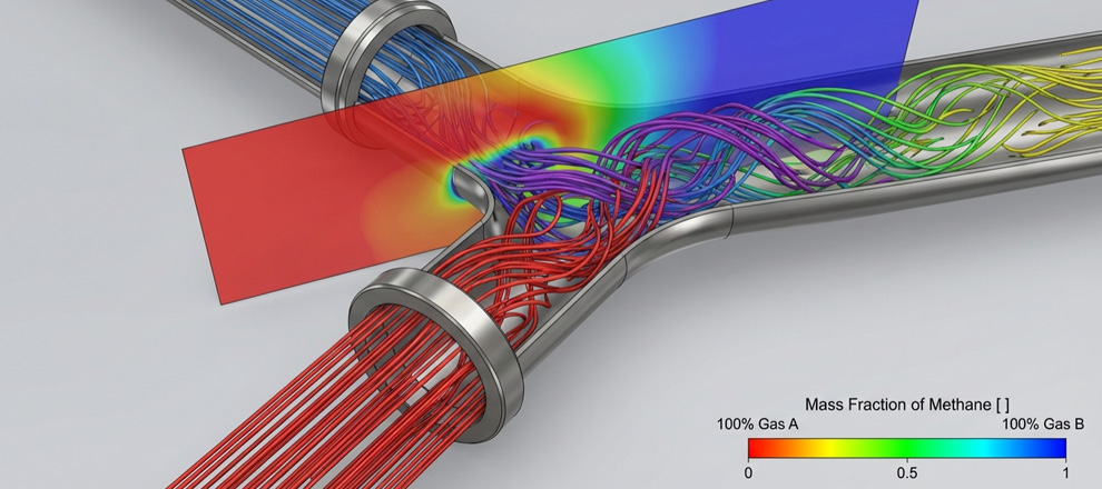SOLIDWORKS Flow Simulation ile Gaz Karışımı Tanımlaması
