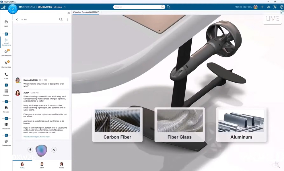 SOLIDWORKS’te Yeni Yapay Zeka Dönemi: Aura, Leo ve Marie ile Daha Akıllı Tasarım solidworks aura