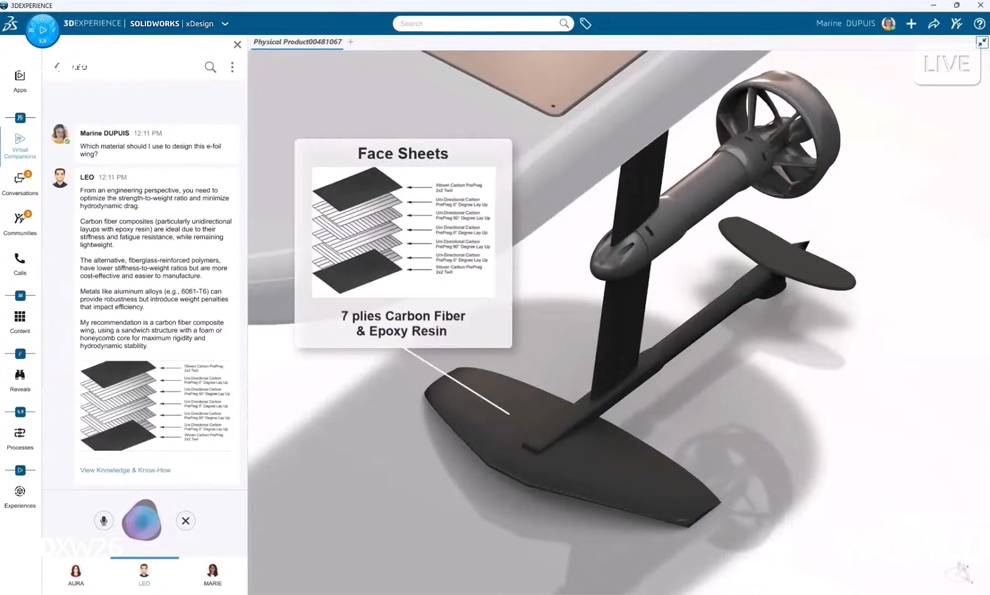 SOLIDWORKS’te Yeni Yapay Zeka Dönemi: Aura, Leo ve Marie ile Daha Akıllı Tasarım solidworks leo