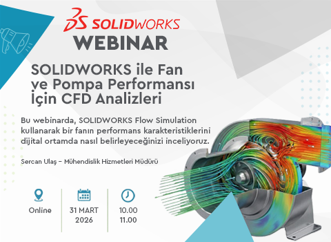WEBINAR: SOLIDWORKS ile Fan ve Pompa Performansı İçin CFD Analizleri