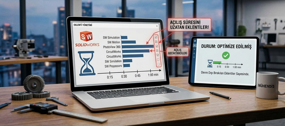 solidworks performans dusuren eklentiler