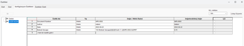 kesme listesi ozel ozelliklere aktarma 3