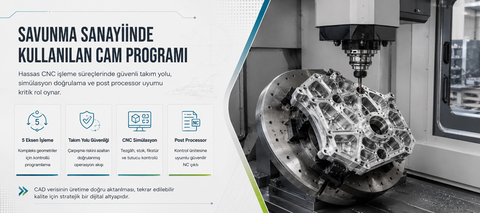 Savunma Sanayiinde Kullanılan CAM Programı