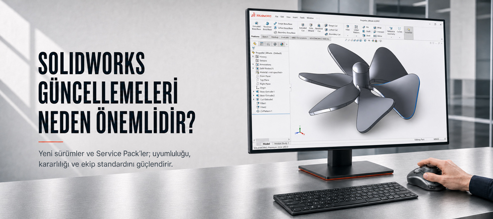 SOLIDWORKS Abonelik Hizmeti Nedir? Kapsamı, Avantajları ve Yenileme Süreci solidworks güncellemeleri neden önemli